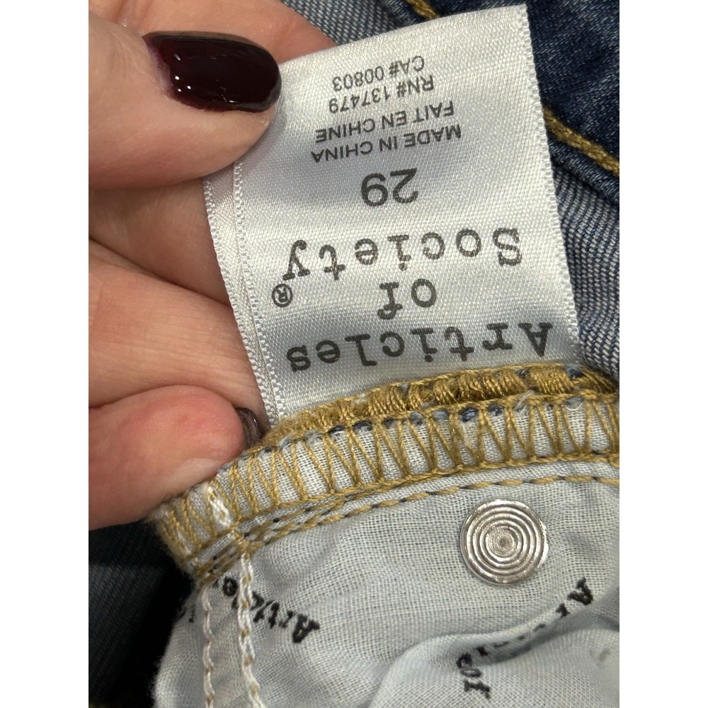 Articles Of Society Faith Flare Jeans, Women Size 29 Light Wash Boot Cut Y2K - Picture 12 of 15